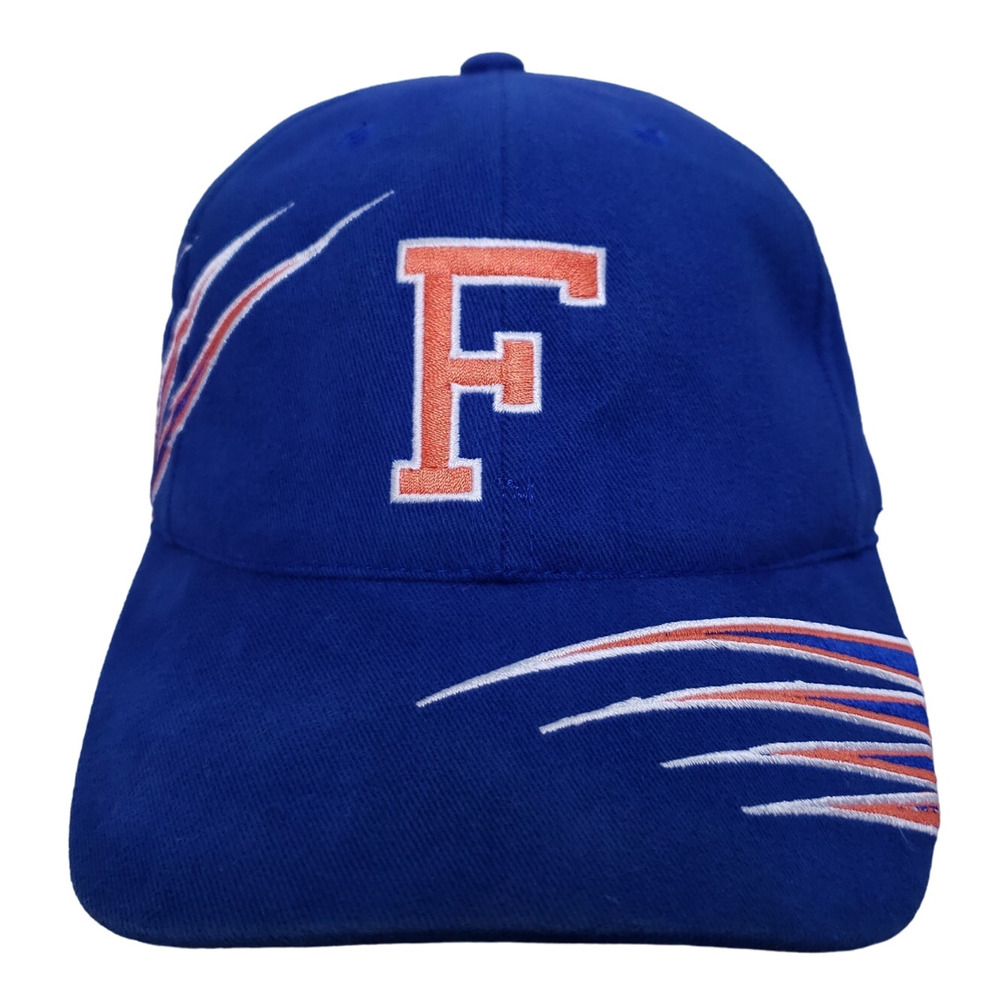 Vintage Florida Gators Team Starter Hat Cap Flame Embroidered Blue Orange RARE